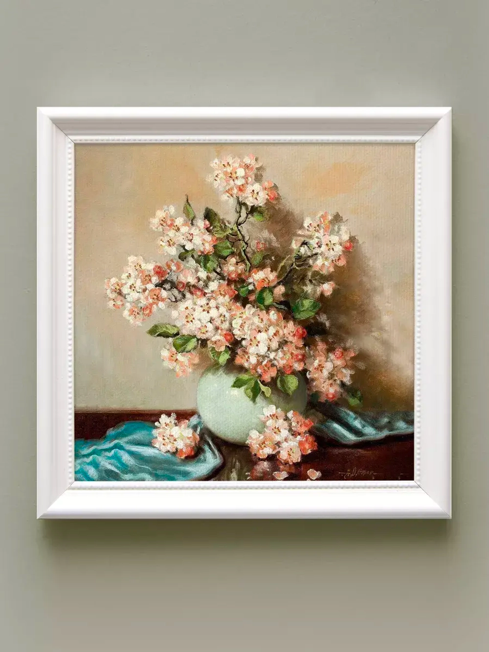 Картины на стену интерьерная на холсте 4 шт, 23*23 см