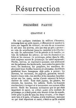Résurrection, roman | Лев Николаевич Толстой