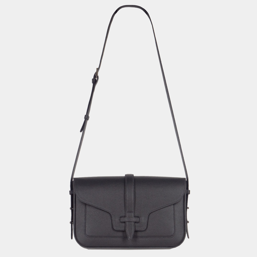 Сумка Universel из кожи теленка, черного цвета