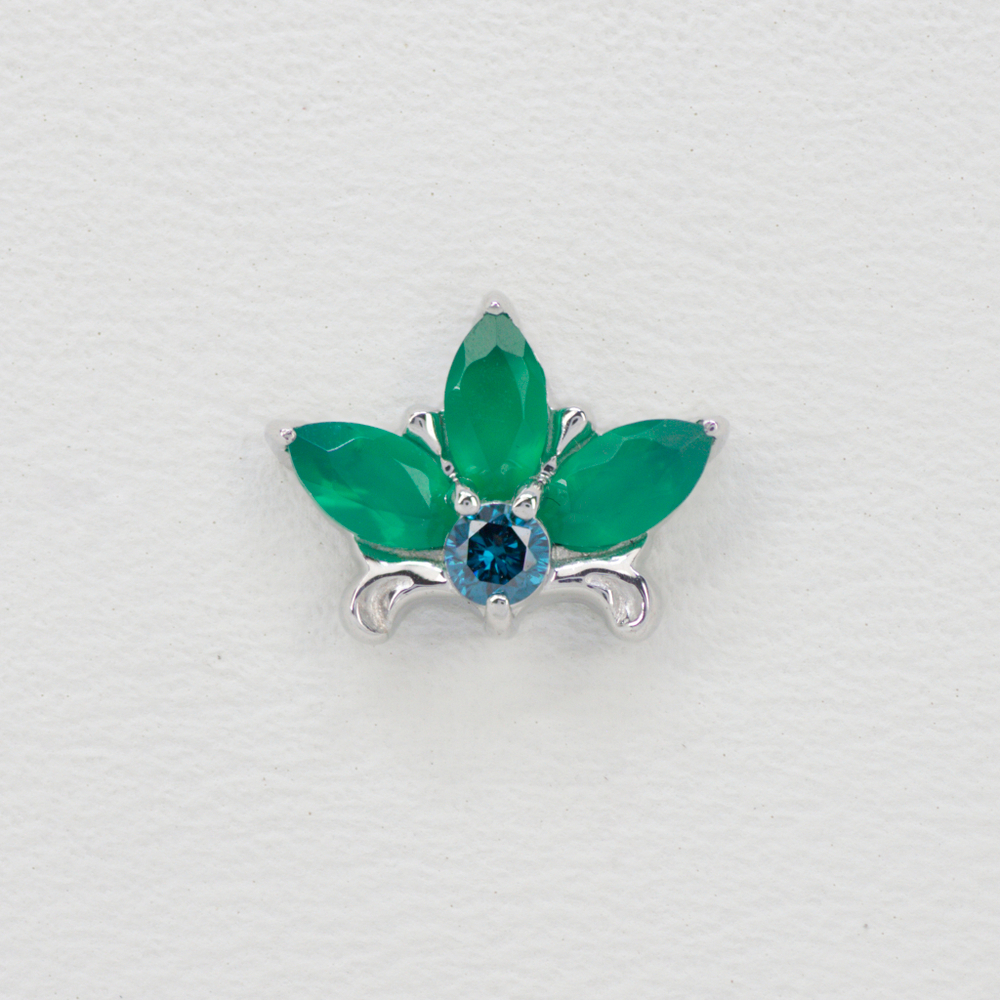 Royal Lily tops with Semi-Precious stones
