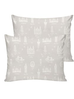 Постельное белье перкаль Сказка "Туманный альбион" 1,5-сп Наволочка 50х70 см 1 шт Простынь 150x215 см Пододеяльник 145x215 см