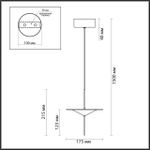 Подвесной светодиодный светильник Odeon Light STEKA 5012/10L