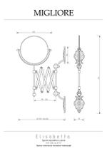 Косметическое зеркало Migliore Elisabetta 17031 хром