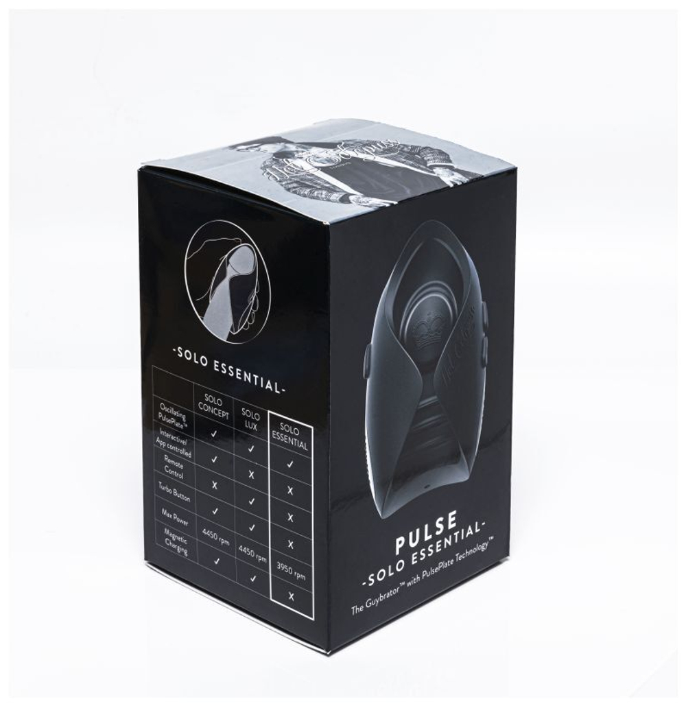 Единственный мужской вибратор (осциллятор) PULSE SOLO ESSENTIAL для удовольствия без рук