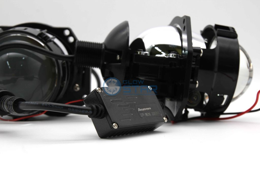 Светодиодные билед модули Aozoom A16 Bi-Led, 3.0 дюйма, крепление 3R и под гайку, драйвер внешний (комплект, 2шт)