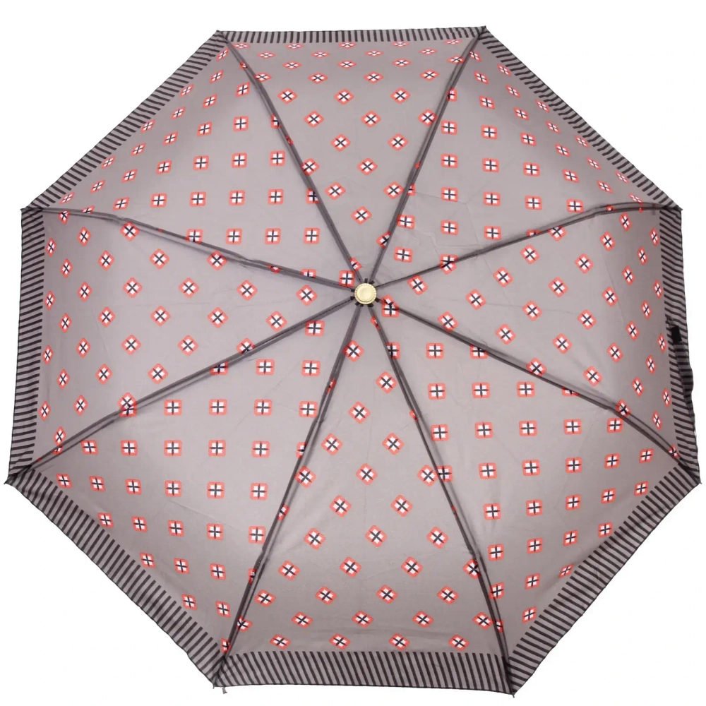 Зонт женский полуавтомат «Канада», микс 6 цветов, 8 спиц, d-100см, длина в слож. виде 30см