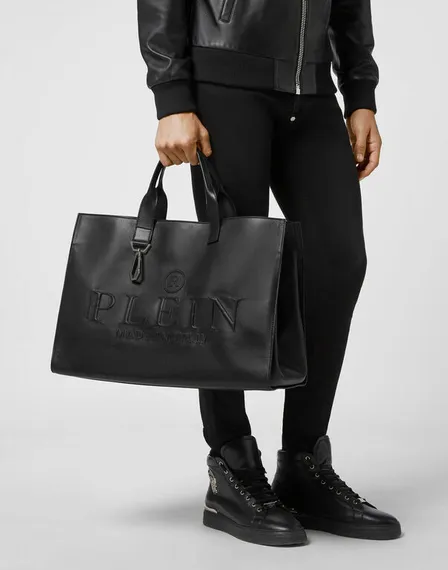 Сумка Philipp Plein BIG LEATHER TOTE BAG ICONIC PLEIN