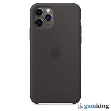 Apple Silicone Case iPhone 11 Pro Max Black (Чёрный)