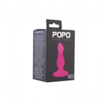 Анальная пробка силиконовая с присоской 10,5 см. (Цвет: розовый)