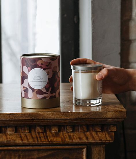 Berry Sauvage, свеча Camo, Kobo Candles