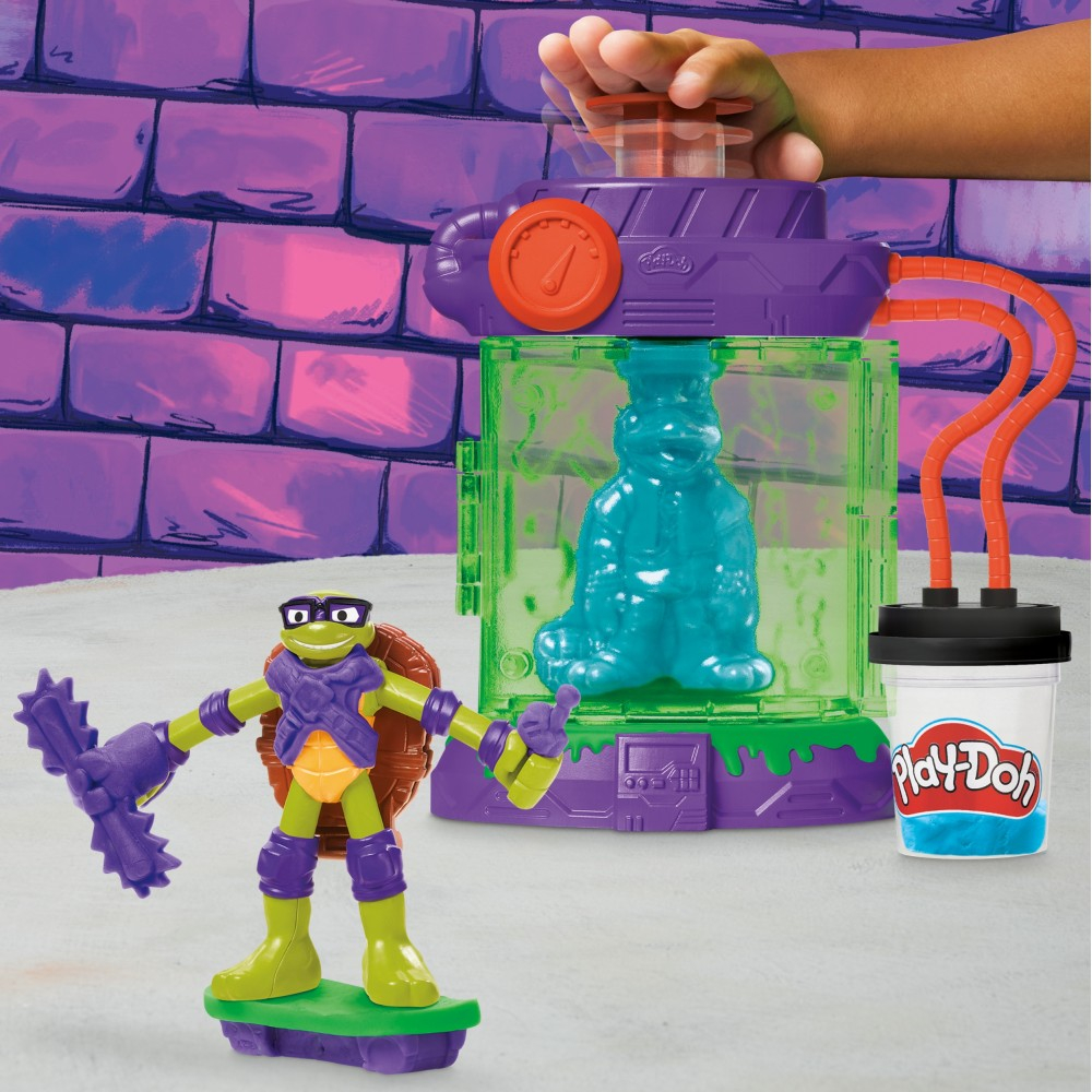 Play-Doh - Пластилин ВОИНСКИЕ ЧЕРЕПАШКИ НИНДЗЯ 113 г + аксессуары G0557