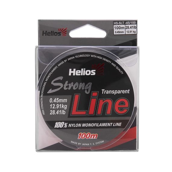 Леска Helios Strong Line Nylon Transparent 0,45mm/100 (HS-SLT-45/100)