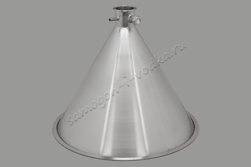 Крышка Самогон и водка конусная "Аламбик для кубов ХД-2d-50,75 литров (D400)