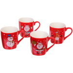 Кружка керамическая 210мл «Новогодний микс», красная