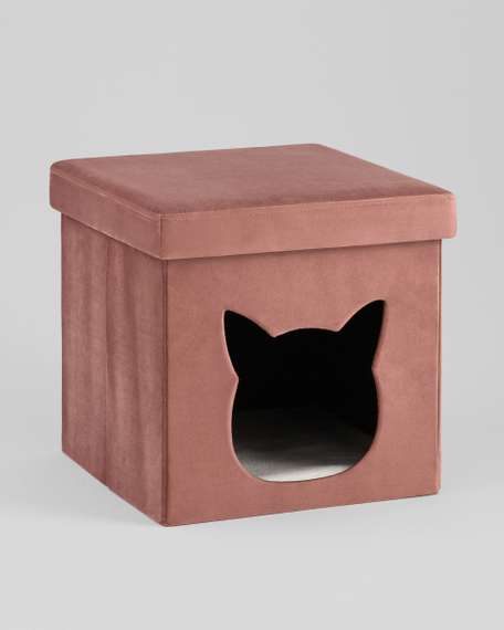 Пуф складной с ящиком Store Pet розовый