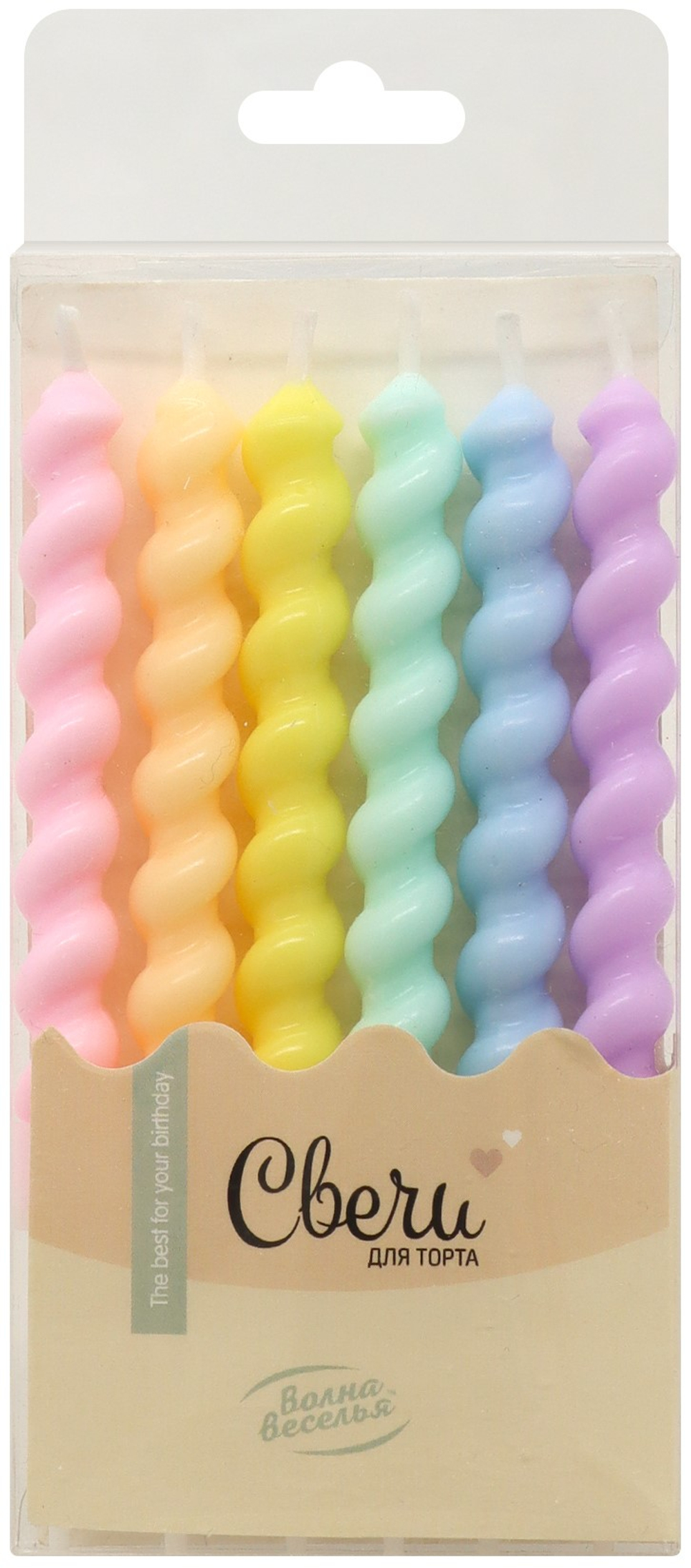 Свечи Зефирная серия, Нежные цвета, Макарунс