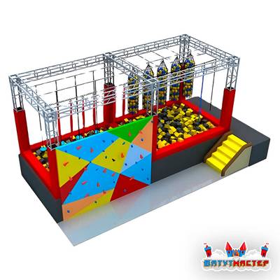 Детский ниндзя парк «Шаг Ниндзя», 6×3×3 м