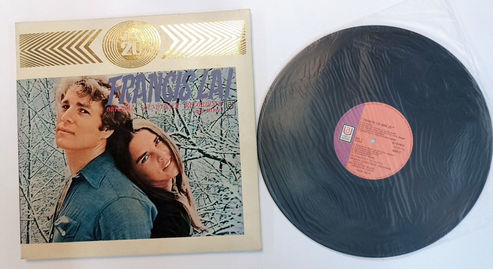 Винтажная виниловая пластинка LP Francis Lai Max 20 (Japan 1971)