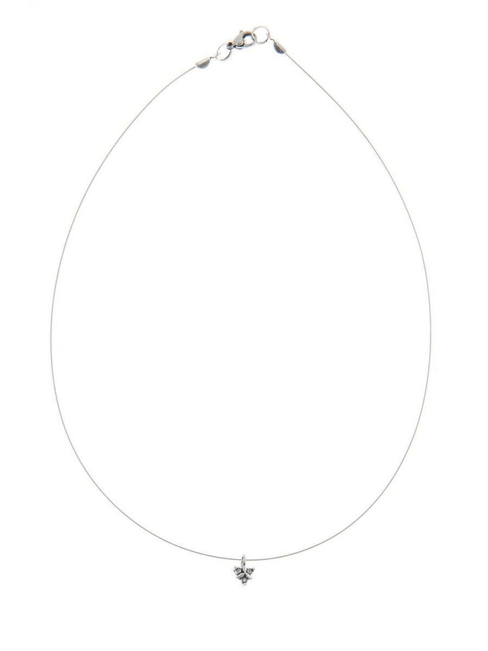 "Эюя"  подвеска в серебряном покрытии из коллекции "Э" от Jenavi с замком карабин