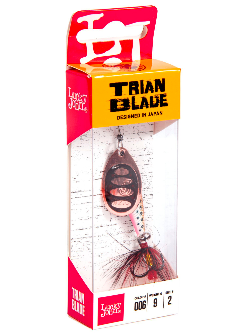 Блесна вращающаяся Lucky John TRIAN BLADE ROUND 09.0г 006