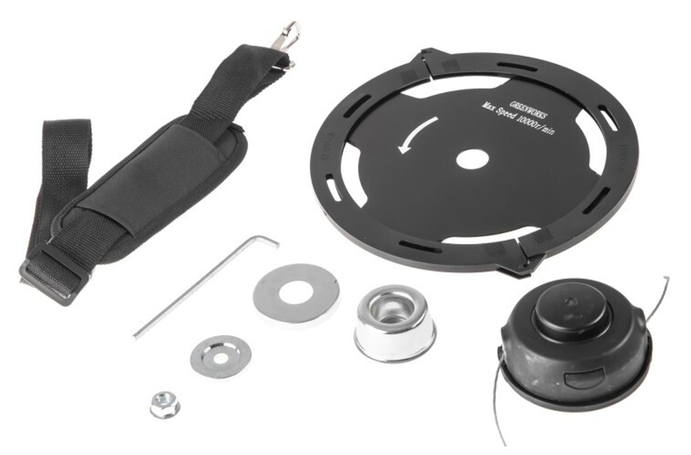 Триммер аккумуляторный GREENWORKS GD40BC 40V, 40 см, б/щ, АКБ 8Ач и ЗУ 1301507UH