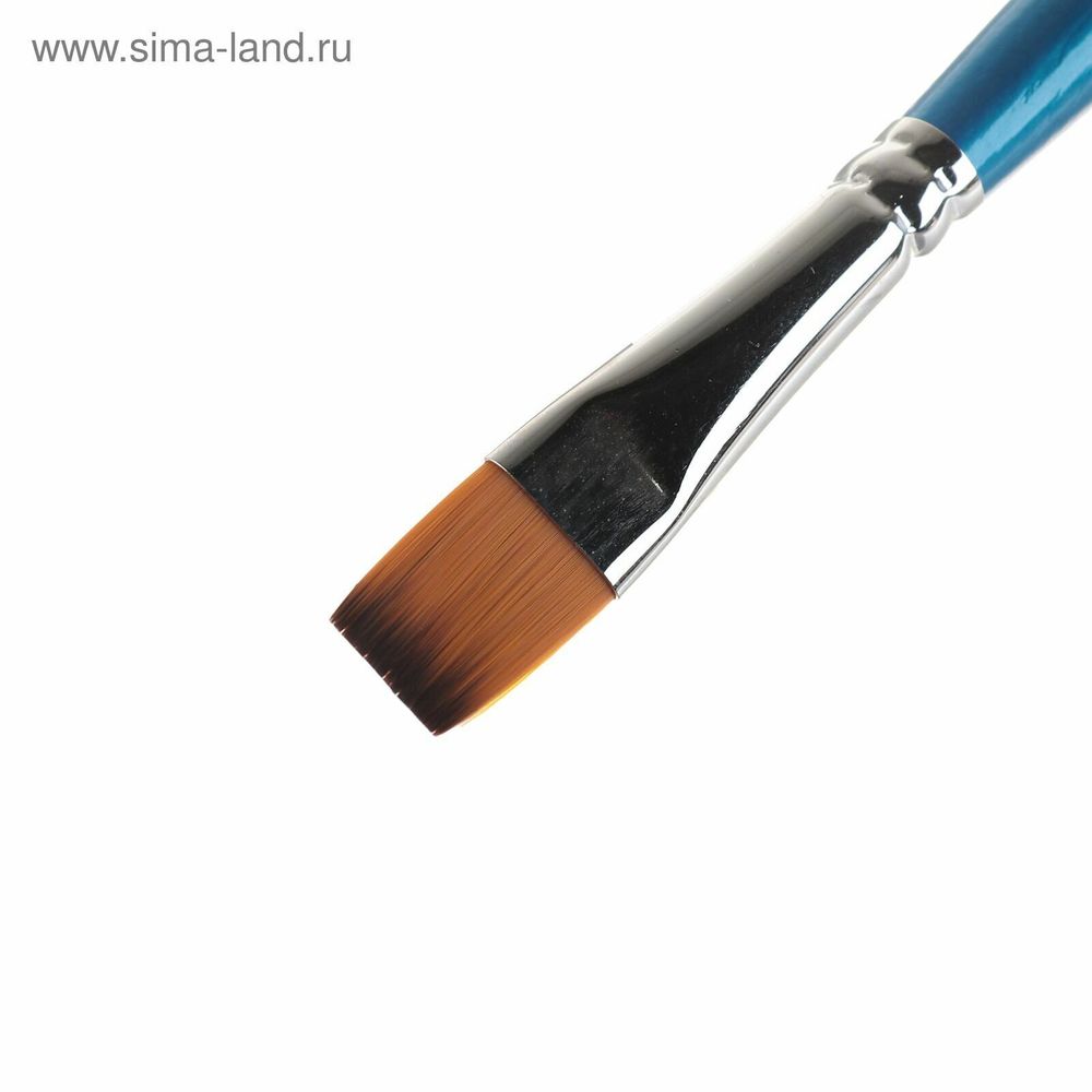 Кисть ГАММА синтетика (1 штука), плоская, №10, 280618.08.010