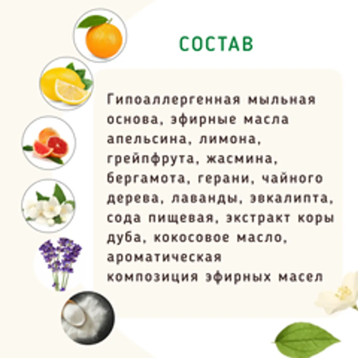 Мыло-Дезодорант с эфирными маслами /30 г