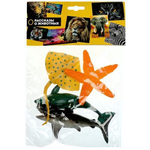 Игрушки пластизоль набор "Морские животные" 4 шт. в пакет (Играем вместе)