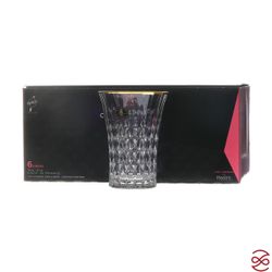 Набор стаканов для воды Lady Diamond золотая полоса 360 мл (6 шт)