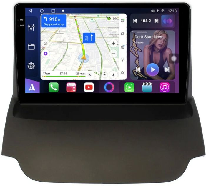 Магнитола для Ford EcoSport 2014-2017 - FarCar S500-TS10 монитор 9.5" QLED на Android 14, Быстрая, CarPlay, 4G SIM-слот