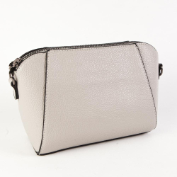 Маленький стильный женский повседневный клатч сумочка светло-серого цвета из экокожи Dublecity DC801-4 Light grey