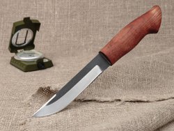 Финский нож Леуку, сталь Х12МФ, рукоять ясень