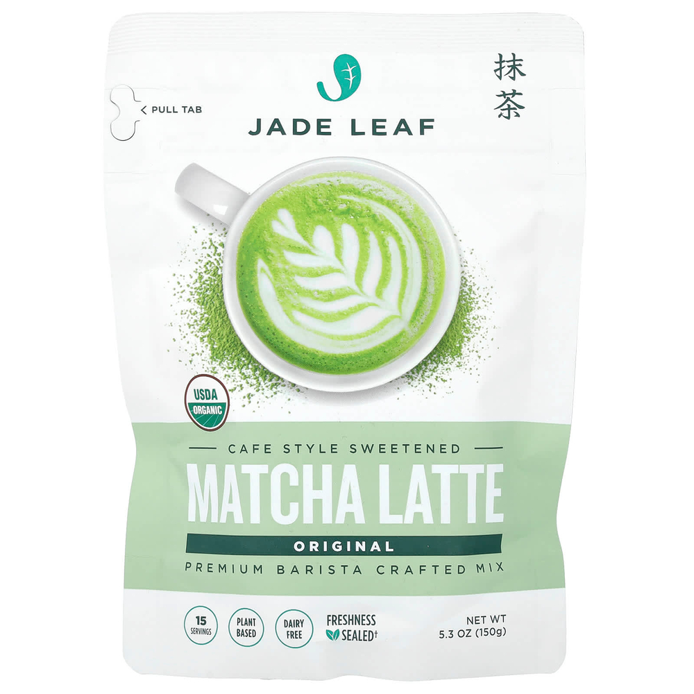 Jade Leaf Matcha, матча латте, классический, 150 г (5,3 унции)