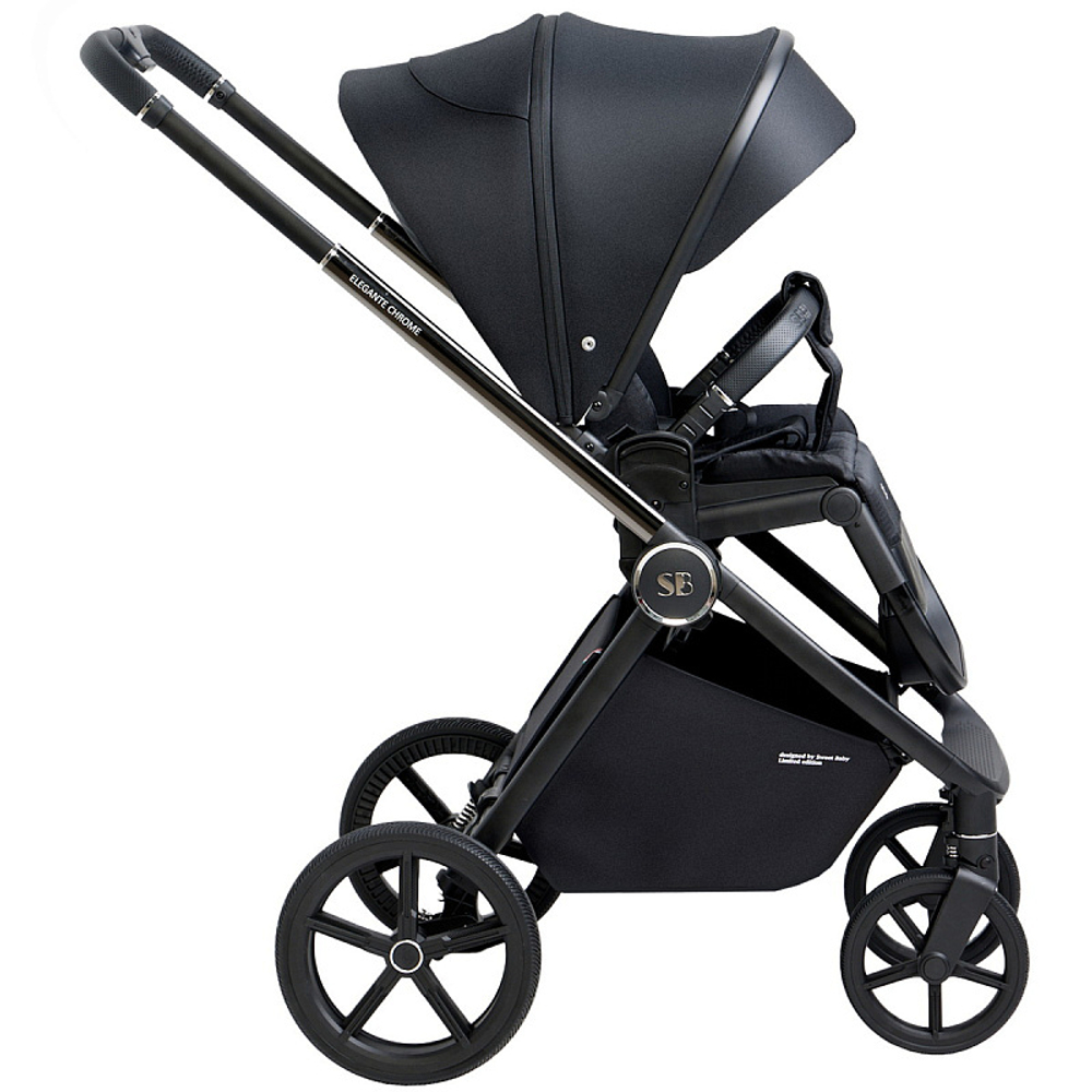 Детская прогулочная коляска Sweet Baby Elegante Chrome/Black