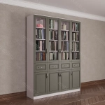 Шкаф книжный 4/5 (мадес)