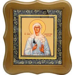 Валентина Минская Блаженная. Икона на холсте.