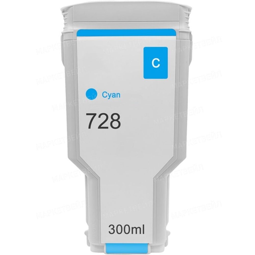 Картридж WBox, аналог HP 728 (F9K17A) для DesignJet T730/T830, Cyan