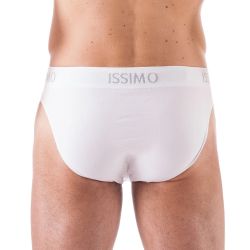Мужские трусы слипы белые бесшовные ISSIMO SLIP 210