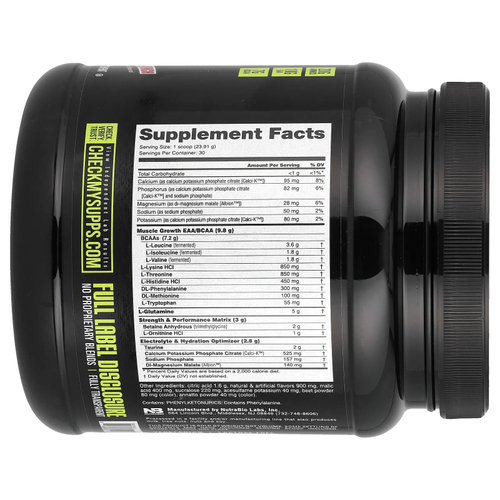 NutraBio, Intra Blast, заряд аминокислот во время тренировки, пунш из тропических фруктов, 717 г (1,6 фунта)