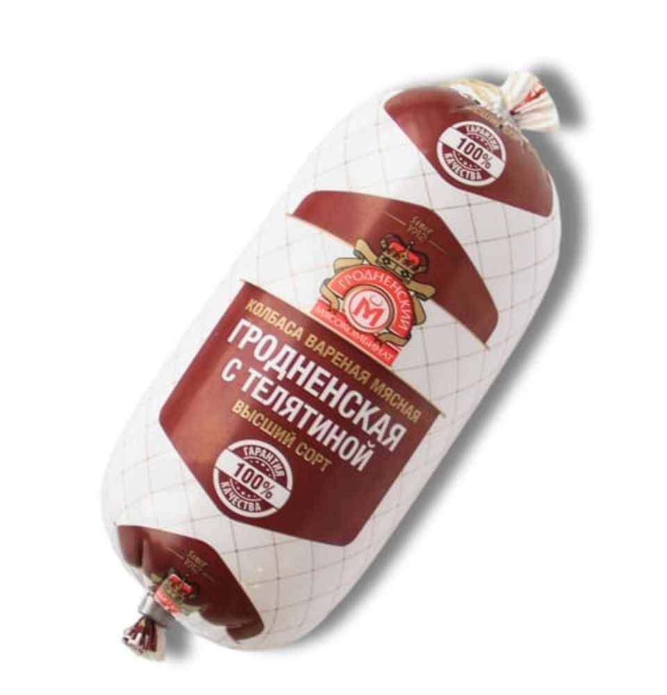 Колбаса вареная &quot;Гродненская с телятиной&quot; 400г. Гродненский МК - купить не дорого с доставкой по Москве