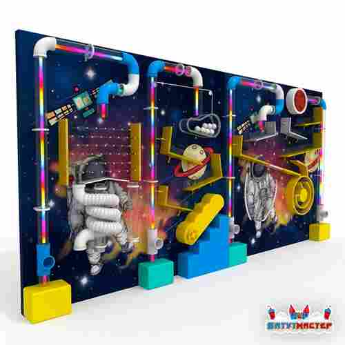 Интерактивная стена для детского сада «Космонавтики», 4×1,8×0,6 м