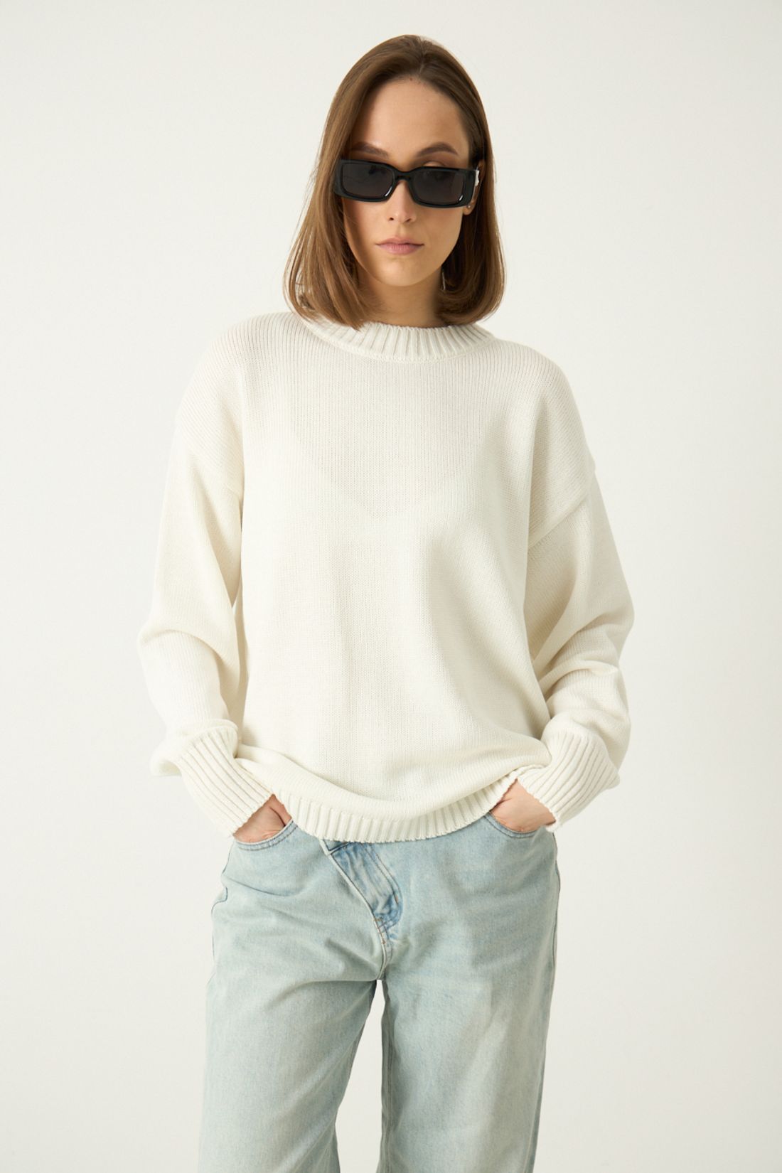 Джемпер R5089 молочный / one size (42-48)