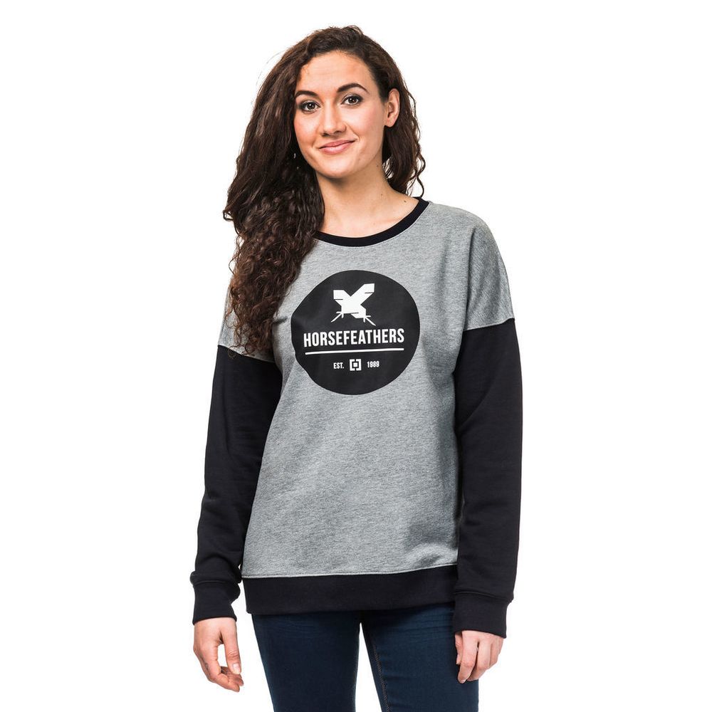 Свитшот Horsefeathers AISHA SWEATSHIRT heather gray