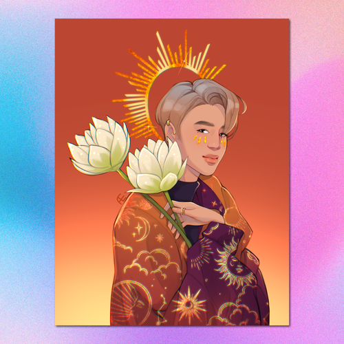 Арт принт / annaermizina.art / BTS / Чимин #2