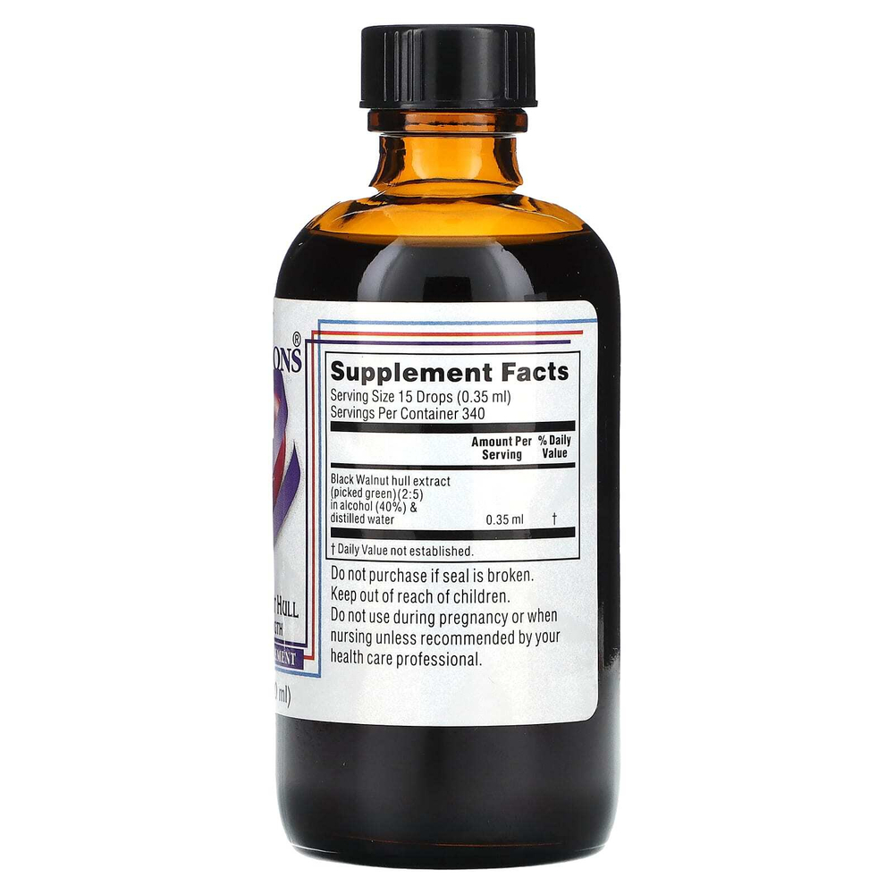 Kroeger Herb Co, скорлупа черного ореха, 120 мл (4 жидк. унции)