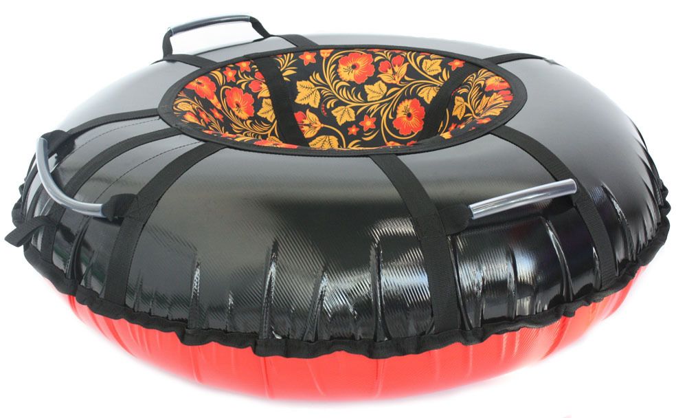 Тюбинг Hubster Ринг Pro черный, хохлома