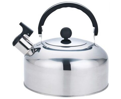 Чайник метал.со свистком (0,25мм) CASUAL, 2,5л, ручка пластик, нерж.сталь 7297 Mallony