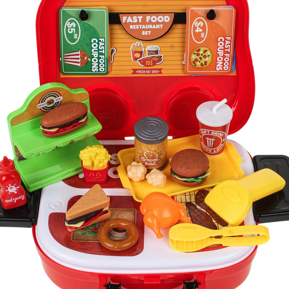 Игровой модуль "Кухня" 32 предм. чемод.на колесах BX58