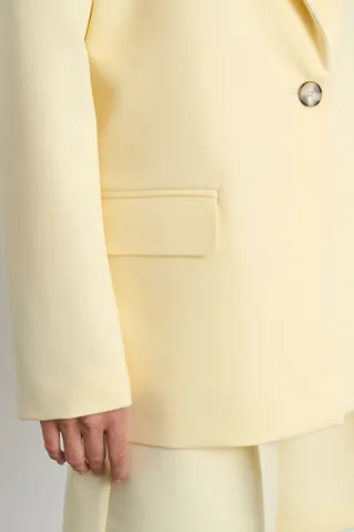 Пиджак свободный костюмный ванильного цвета