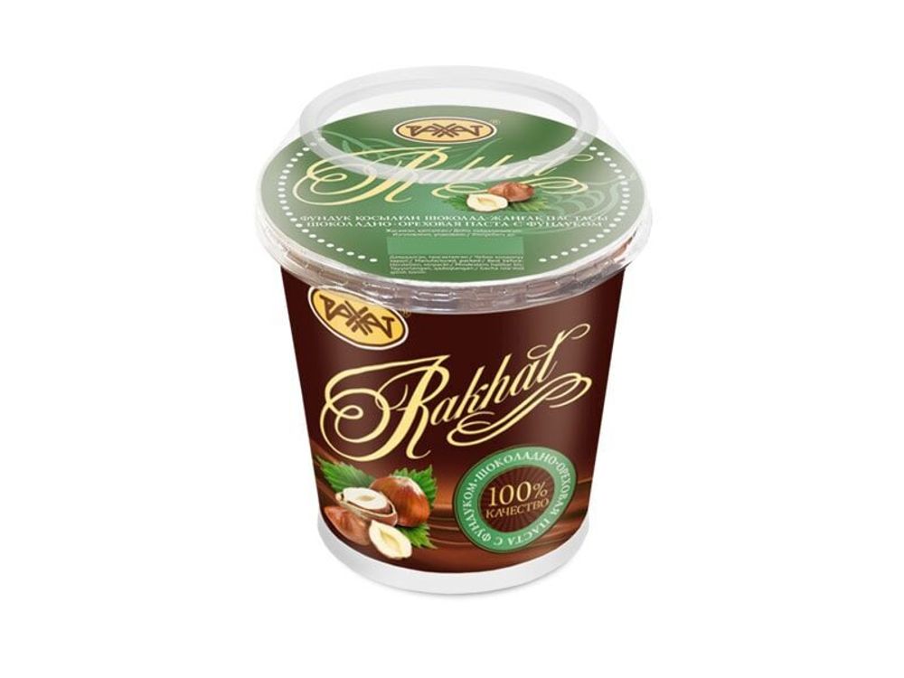 Шоколадно-ореховая паста Рахат с фундуком п/у 0.470 гр. (Коробка 12 шт.)
